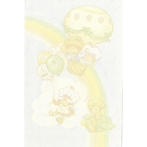 Mini Papel de Carta Antigo Moranguinho Balões