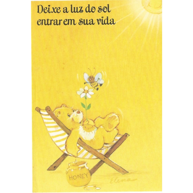 Papel de Carta Antigo M Ursinhos Carinhosos Honey