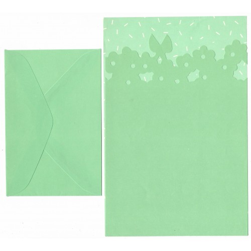 Conjunto de Papel de Carta Antigo Artefinal Folhas (CLV)