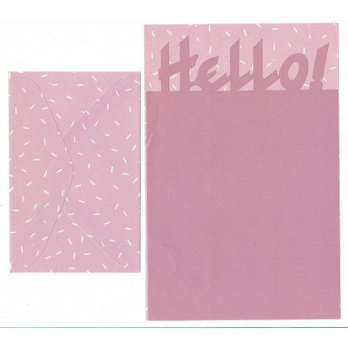 Conjunto de Papel de Carta Antigo Artefinal Hello (CLL)