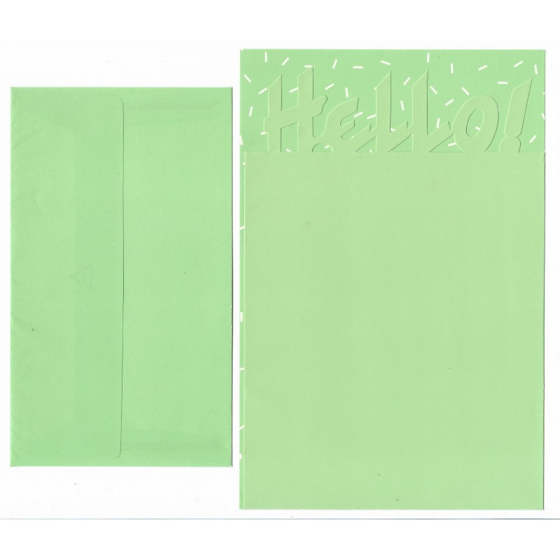 Conjunto de Papel de Carta Antigo Artefinal Hello (CVD)