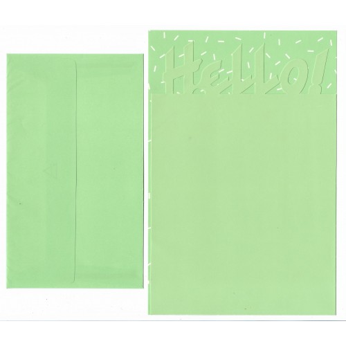 Conjunto de Papel de Carta Antigo Artefinal Hello (CVD)