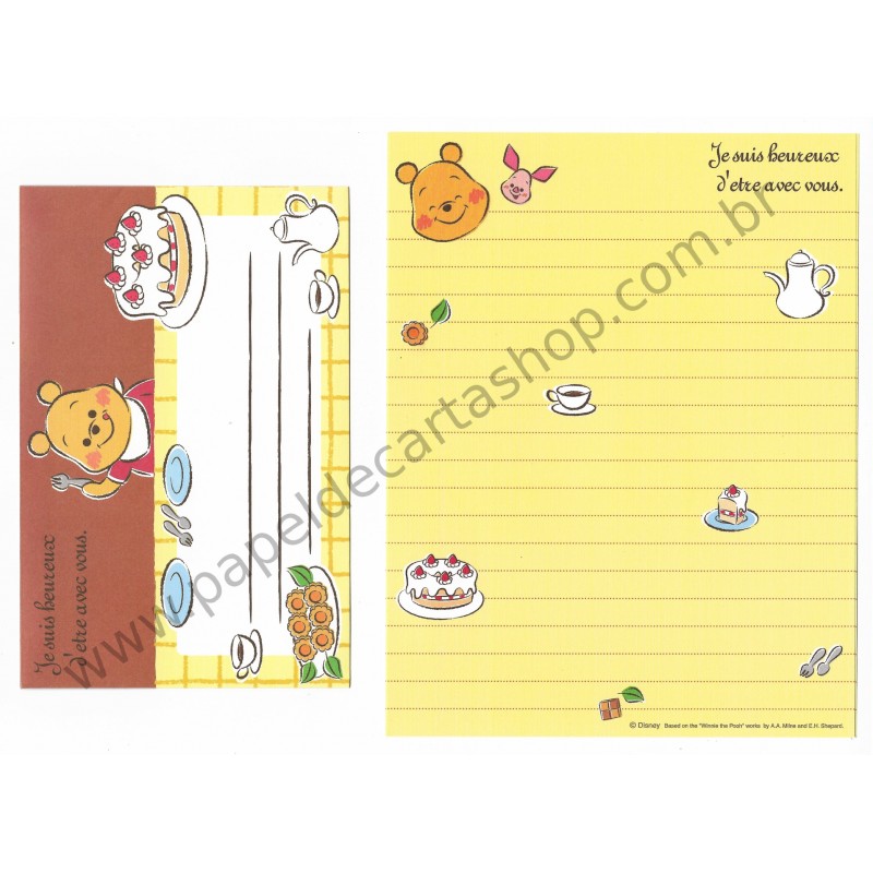 Conjunto de Papel de Carta Disney Pooh To Pooh From Me