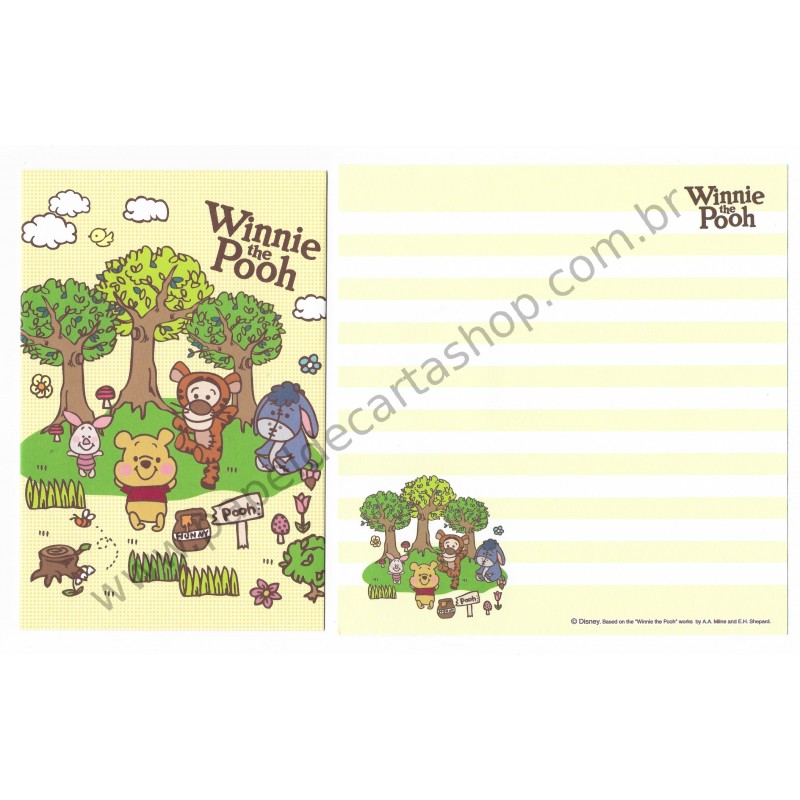 Kit 3 Conjuntos de Papel de Carta Disney Pooh (Trio)