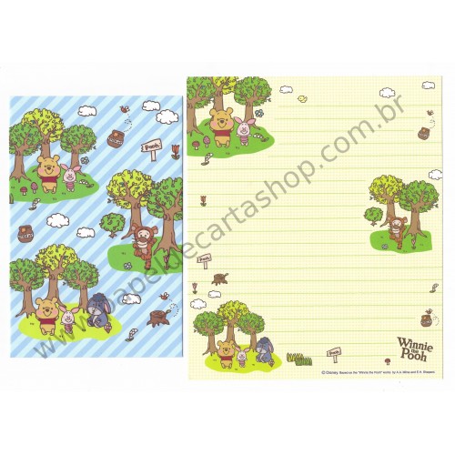 Kit 3 Conjuntos de Papel de Carta Disney Pooh (Trio)