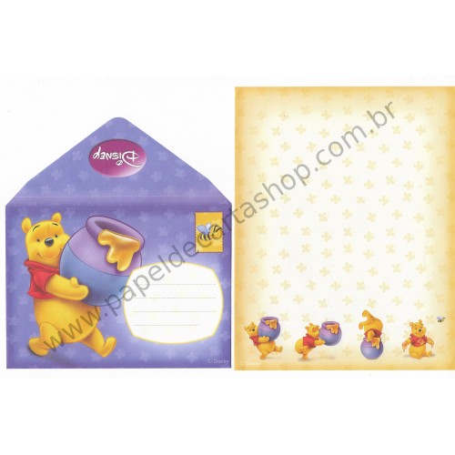 Conjunto de Papel de Carta Disney Pooh - Creativ Word