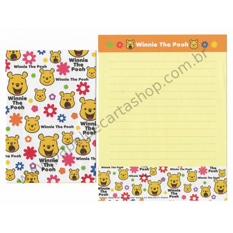 Conjunto de Papel de Carta Disney Winnie The Pooh (NEW)