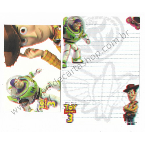 Conjunto de Papel de Carta Disney/Pixar Toy Story 3D (I)