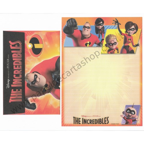 Conjunto de Papel de Carta Disney/Pixar The Incredibles
