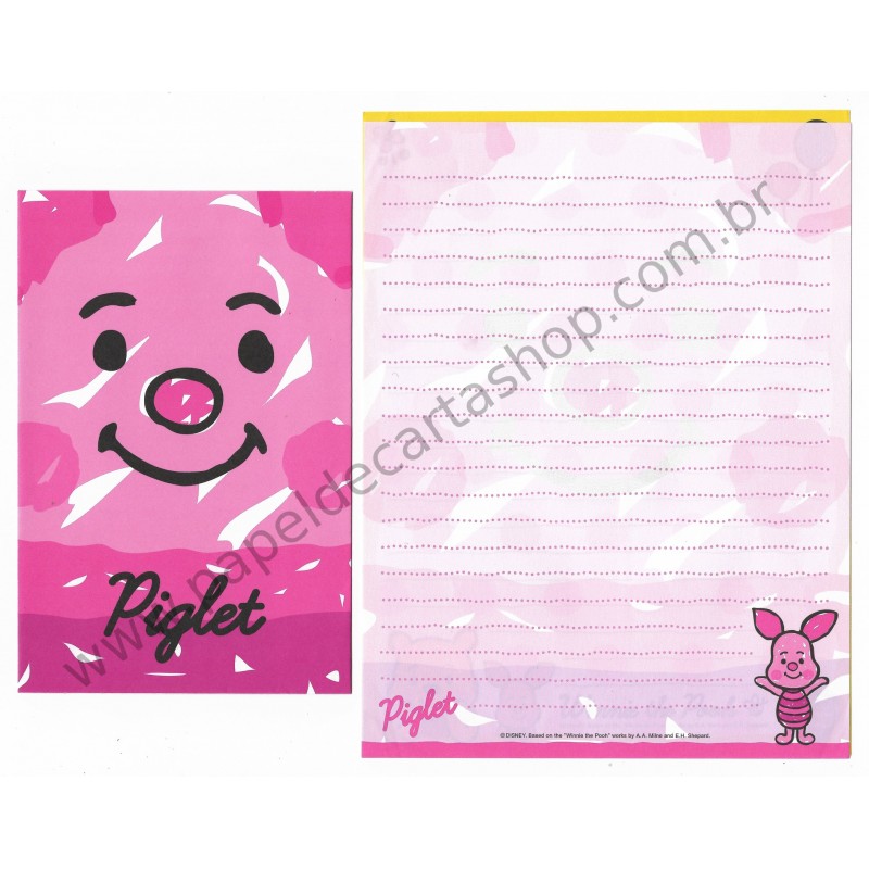 Conjunto de Papel de Carta Disney Winnie The Pooh & Piglet (CRS)