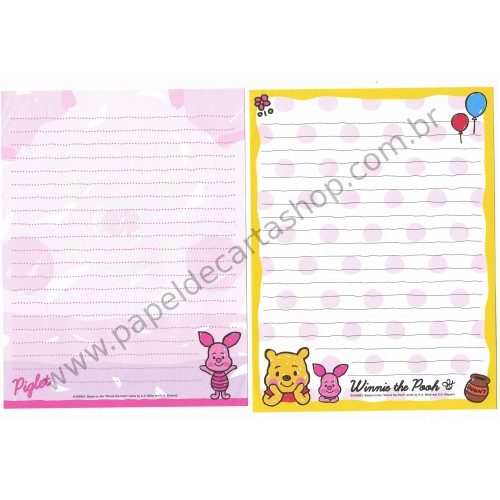 Conjunto de Papel de Carta Disney Winnie The Pooh & Piglet (CRS)