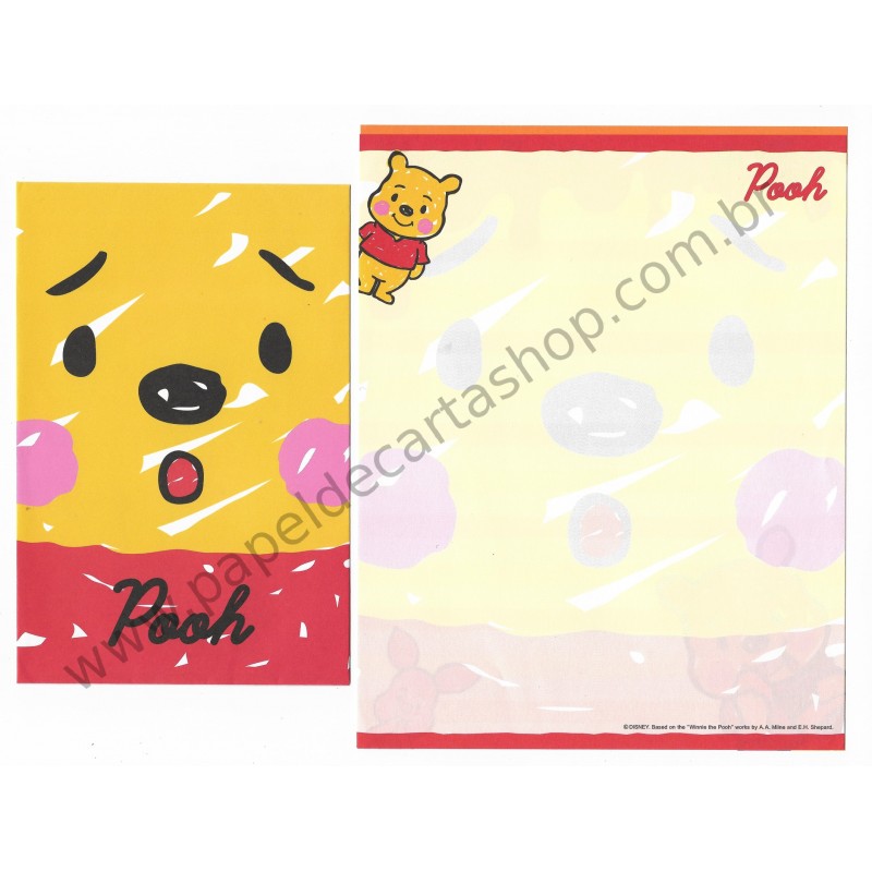 Conjunto de Papel de Carta Disney Winnie The Pooh & Piglet (CVM)