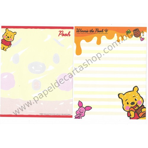 Conjunto de Papel de Carta Disney Winnie The Pooh & Piglet (CVM)