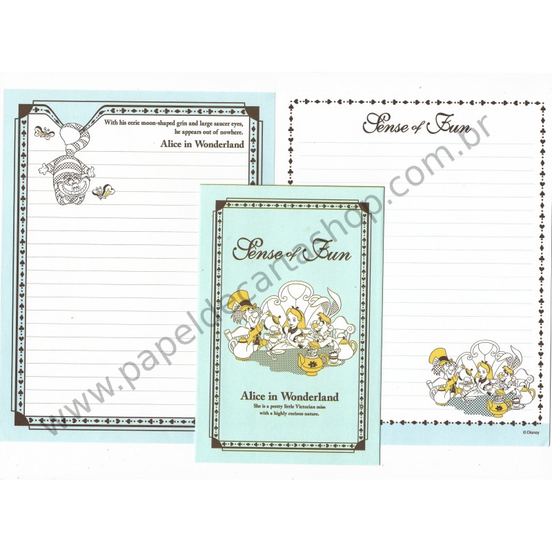 Conjunto de Papel de Carta Disney Alice in Wonderland Sense Of Fun