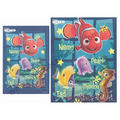 Conjunto de Papel de Carta Disney/ Pixar Finding Nemo