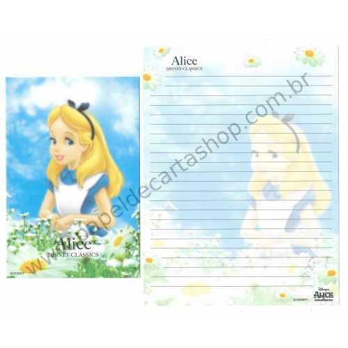 Conjunto de Papel de Carta Disney Classic Alice (CAZ)