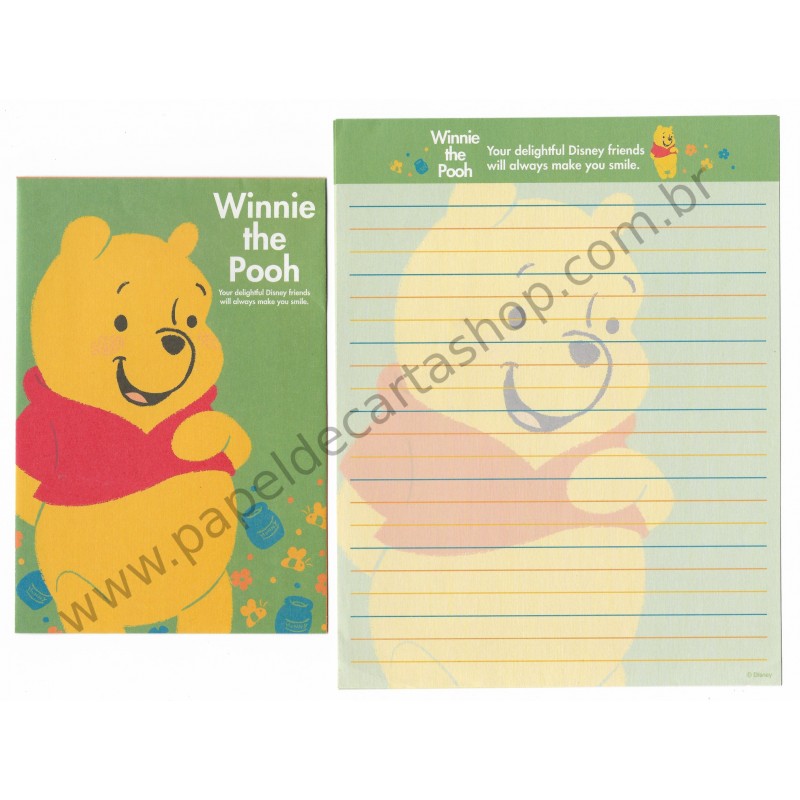 Conjunto de Papel de Carta Disney Winnie The Pooh (CVD)