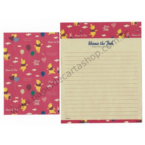 Conjunto de Papel de Carta Disney Winnie The Pooh Balloons (CVM)