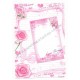 Conjunto de Papel de Carta Importado Love Flower - i-Neu