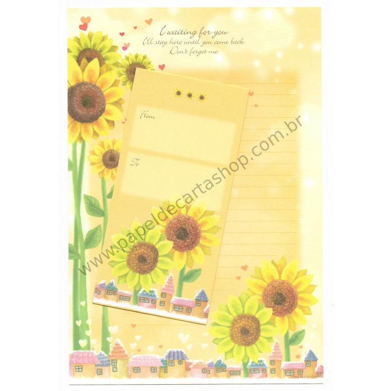 Conjunto de Papel de Carta Importado Waiting for You - i-Neu