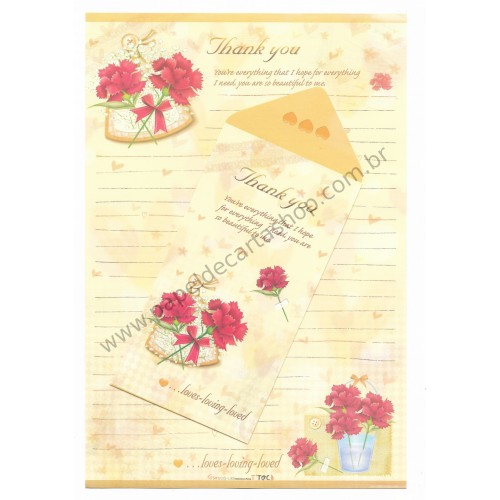 Conjunto de Papel de Carta Importado Loves - TOC