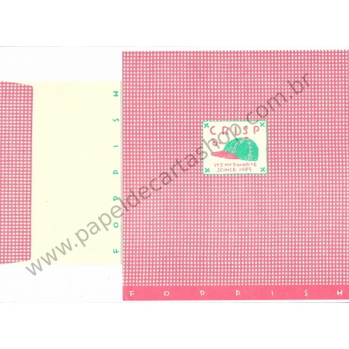 Conjunto de Papel de Carta Antigo (Vintage) Foppish CVM - Japan