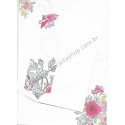 Conjunto de Papel de Carta Antigo (Vintage) Flores A4 - RÖSSLER PAPIER