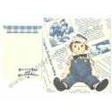 Conjunto de Papel de Carta Importado Raggedy Ann Goes Sailling