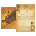 Ano 2008. Conjunto de Papel de Carta Indiana Jones and the Kingdom of The Crystal Skull II - Lucasfilm