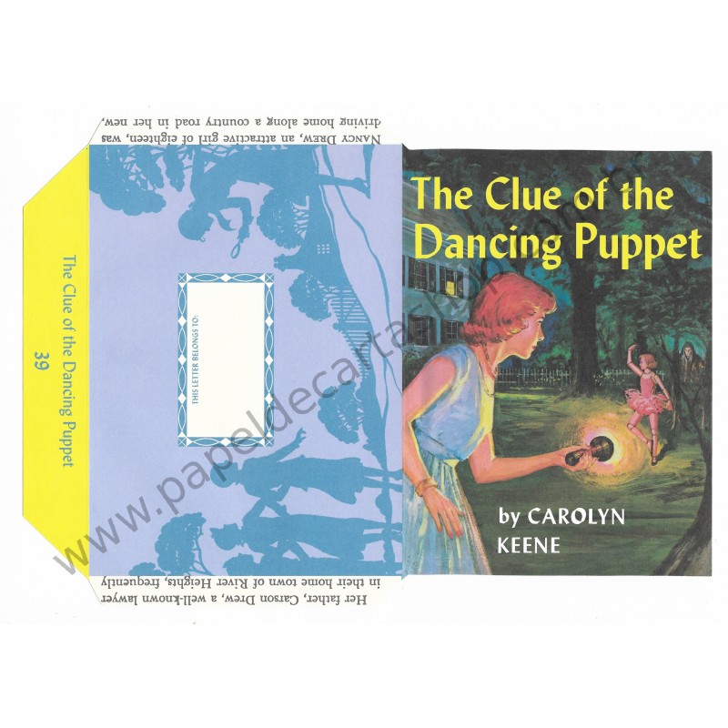 Ano 2005. Papel de Carta The Clue of the Dancing Puppet by Carolyn Keene