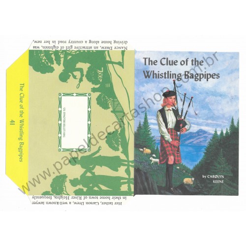 Ano 2005. Papel de Carta The Clue of the Whistling Bagpipes by Carolyn Keene