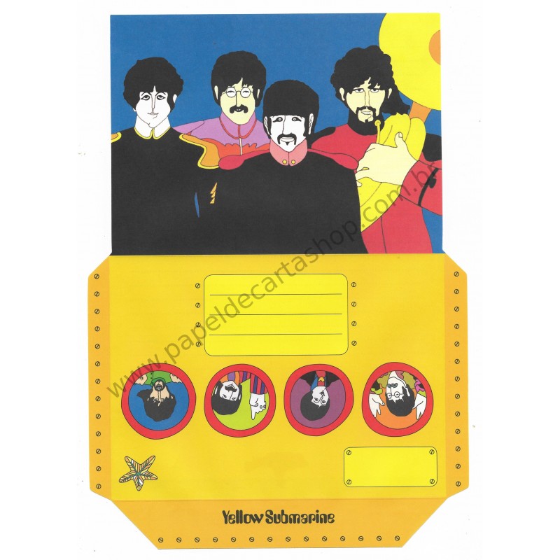 Papel de Carta Beatles Yellow Submarine I