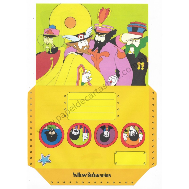 Papel de Carta Beatles Yellow Submarine IV