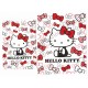Ano 2014. Conjunto de Papel de Carta Hello Kitty Red Ribbons Sanrio