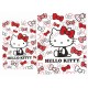 Ano 2014. Conjunto de Papel de Carta Hello Kitty Red Ribbons Sanrio