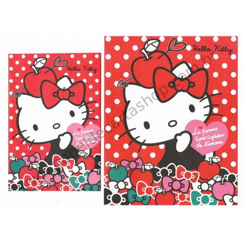 Ano 2013. Conjunto de Papel de Carta Hello Kitty La Pomme Sanrio