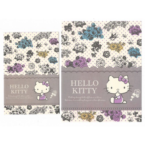 Ano 2014. Conjunto de Papel de Carta Hello Kitty Flowers in Bloom Sanrio