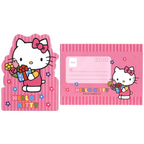 Ano 2013. Conjunto de Papel de Carta Cartão (CRS) Hello Kitty Sanrio