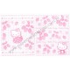 Ano 2007. Conjunto de Papel de Carta Hello Kitty Morangos Sanrio