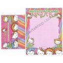 Ano 2003. Conjunto de Papel de Carta Hello Kitty In the Jungle Sanrio