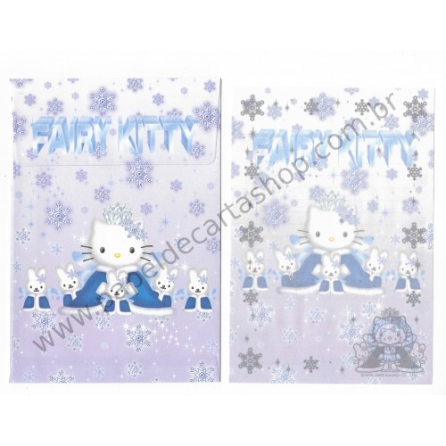 Ano 2000. Conjunto de Papel de Carta Fairy Kitty 2000 FP2 Sanrio