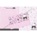 Ano 2005. Conjunto de Papel de Carta Hello Kitty Dress-Up Sanrio