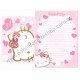 Ano 2005. Conjunto de Papel de Carta Hello Kitty Ribbon Kt Sanrio