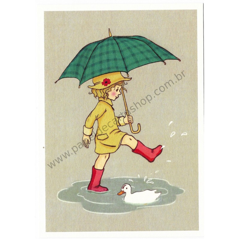 Cartão Postal Umbrella - Belle & Boo