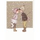 Cartão Postal Winter Kiss - Belle & Boo