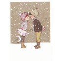 Cartão Postal Winter Kiss - Belle & Boo