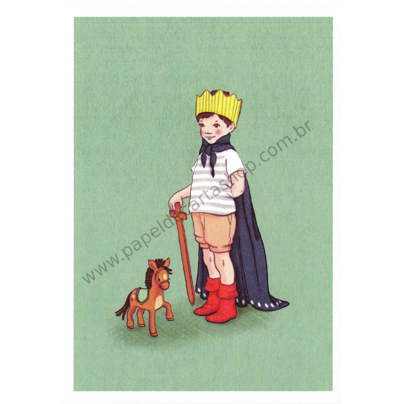 Cartão Postal I am King - Belle & Boo