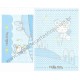 Ano 2006. Conjunto de Papel de Carta Hello Kitty Bear CAZ - Sanrio
