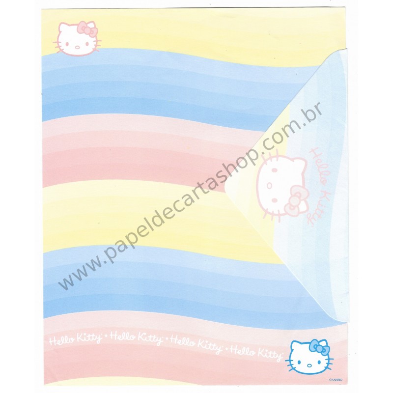 Conjunto de Papel de Carta Hello Kitty Grafons CAZ M - Sanrio