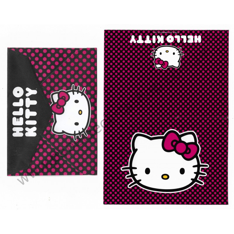 Ano 2011. Notecard Cartão Hello Kitty Pink1 - Sanrio